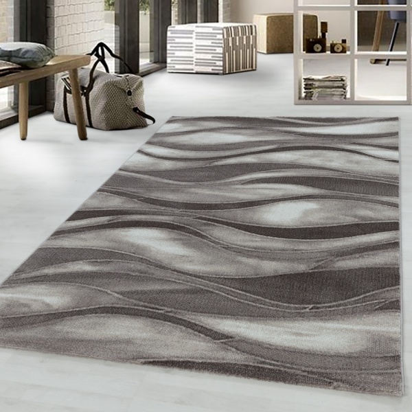 Costa Ocean Wave Brown Rug